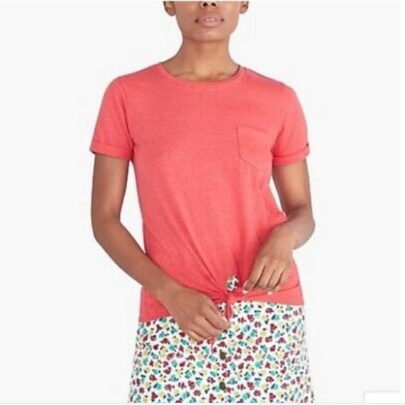 J.Crew Tie-front Tee - Picture 1 of 4